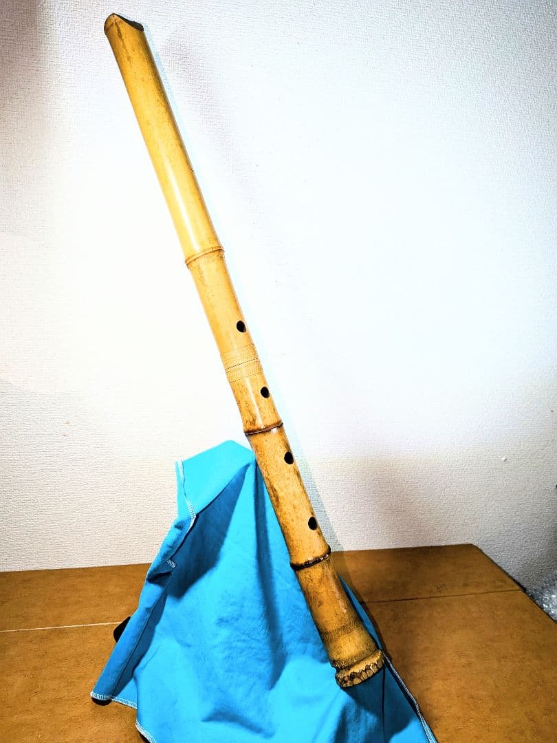 尺八　琴古流　白舟銘二印　二本繋ぎ　藤巻　二尺一寸