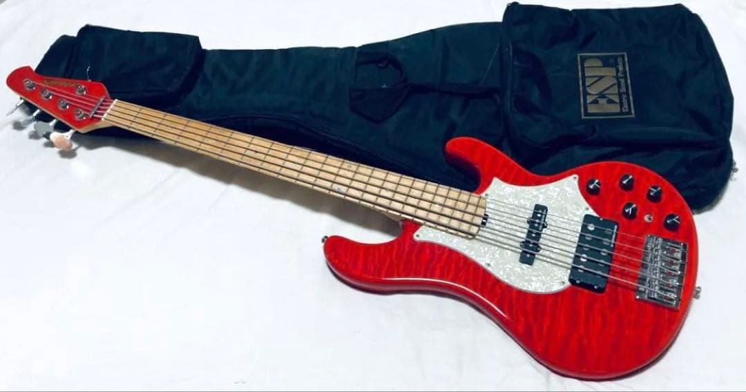 美品 Edwards E-T-170BD レッド ラルク テツヤ ケース付