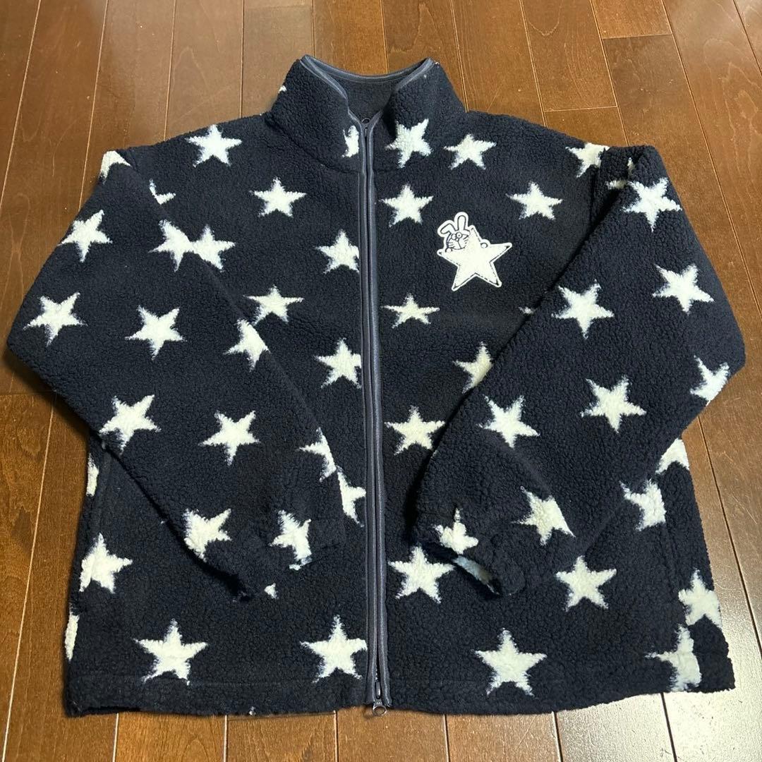 ジャックバニー　ドラえもん星柄先染めボアジャケットサイズ4